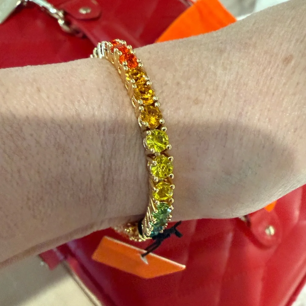Kurt Geiger Gold Bracelet Crystal Signature Eagle
